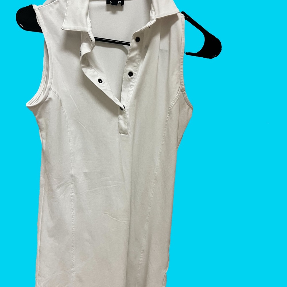 MDC tennis Meryl Buttoned Polo Collar golf Dress